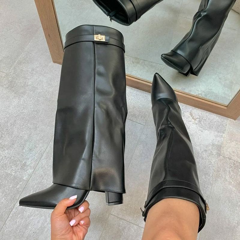 Shikol Shark Fold-Over Lock Boots